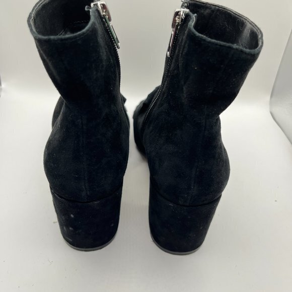 Steven by Steve Madden Women's Shooter Kiltie Booties- Black Suede Size 7M Boots - Picture 4 of 7